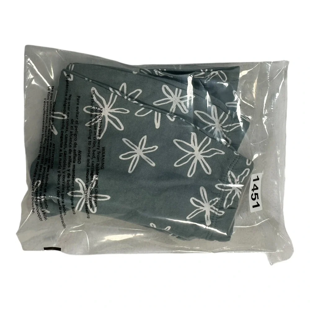 GRAYSON Mini Gray Blue Floral‎ T-Shirt & Pants Set - Size 3-6M - NWT